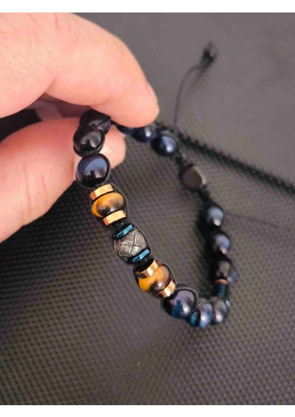 Trabzon Gümüş Kazaz-8 mm Mavi Kaplangözü-Rondela Kaplangözü Doğaltaş Bileklik Takı Aksesuar Erkek Bileklik fiyatları