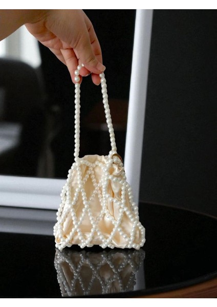 Inci Boncuk Detaylı Saten Kese Çanta fiyatları