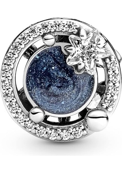 925 Ayar Gümüş Geceye Fısıldayan Ay Charm fiyatları