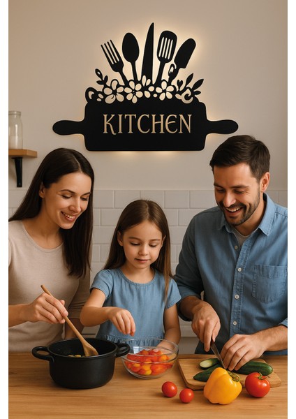 Işıklı Tablo Kitchen Mutfak Için Dekoratif Duvar Dekorlu Gece Lambası modelleri