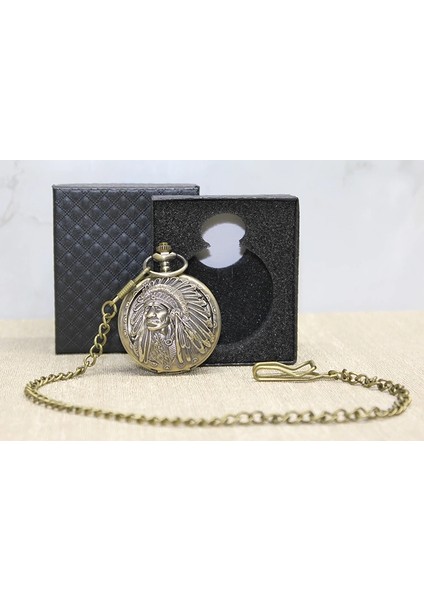 Özel Kutulu Kızılderili Köstekli Saat ALK4683