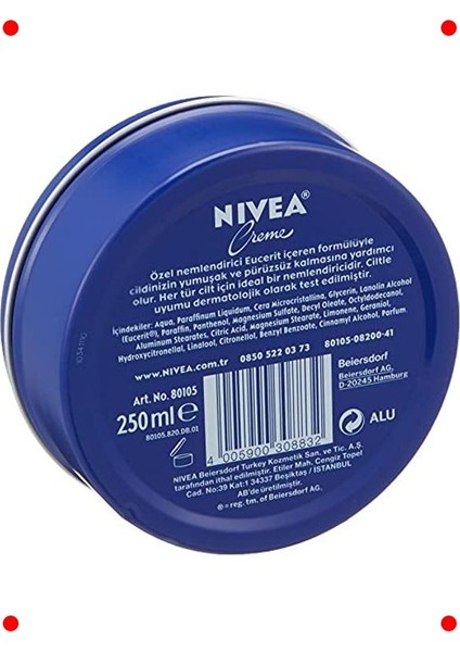 Çok Amaçlı Nemlendirici Bakım Kremi 250 ml fiyatları