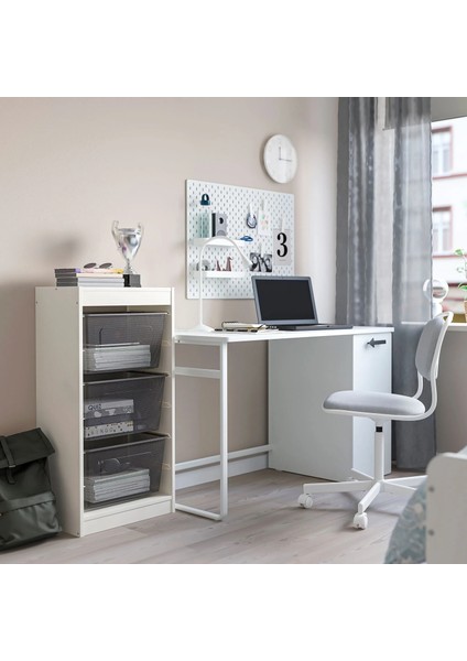 Trofast Saklama Ünitesi Beyaz Gri 46 x 30 x 94 cm modelleri