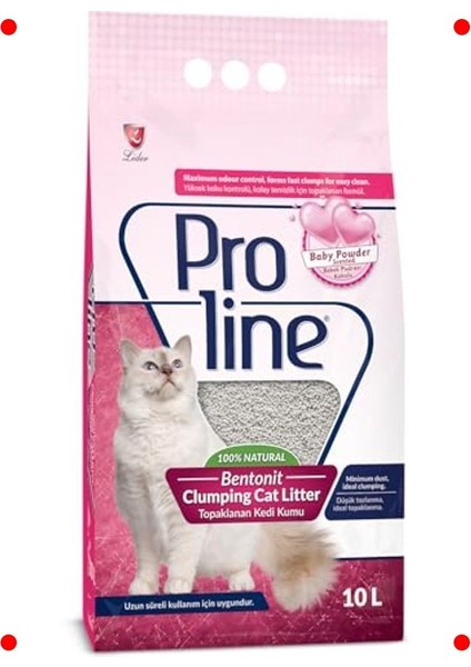 Bebek Pudra Kokulu Bentonit Kedi Kumu 10 L