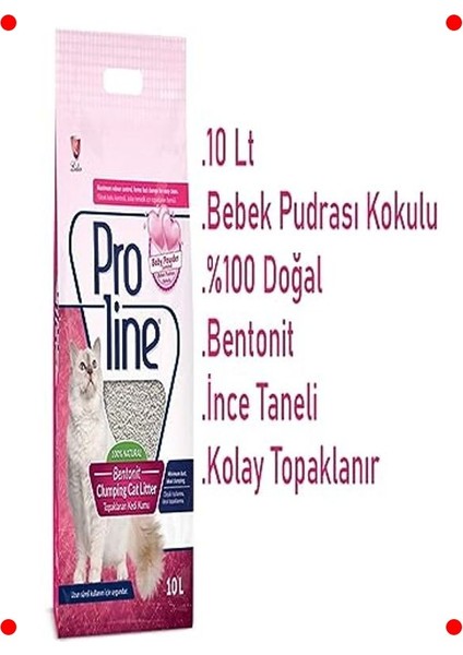 Bebek Pudra Kokulu Bentonit Kedi Kumu 10 L modelleri