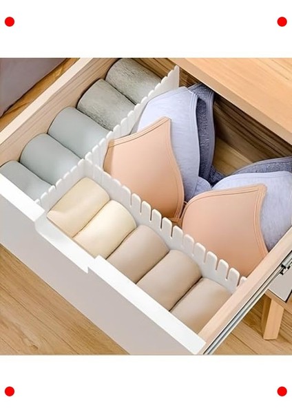 4'lü Plastik Ayarlanabilir Çekmece Düzenleyici Seti modelleri