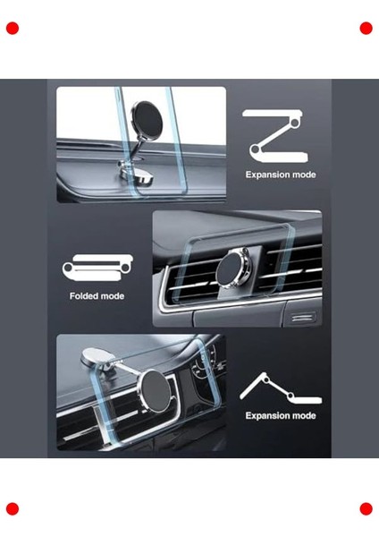 Mıknatıslı Katlanabilir Araç Telefon Tutucu fırsatları