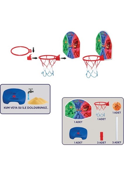 Dede Pj Masks Ayaklı Basketbol Set 03403 fırsatları