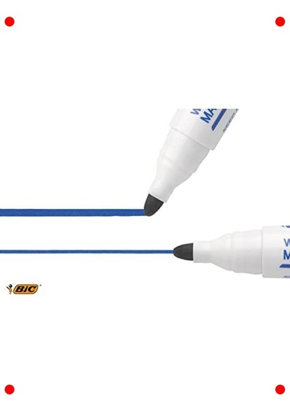 Yuvarlak Uçlu Beyaz Tahta Kalemi Seti (4'lü Karışık Renk) fırsatları