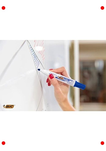 Yuvarlak Uçlu Beyaz Tahta Kalemi Seti (4'lü Karışık Renk) indirimleri