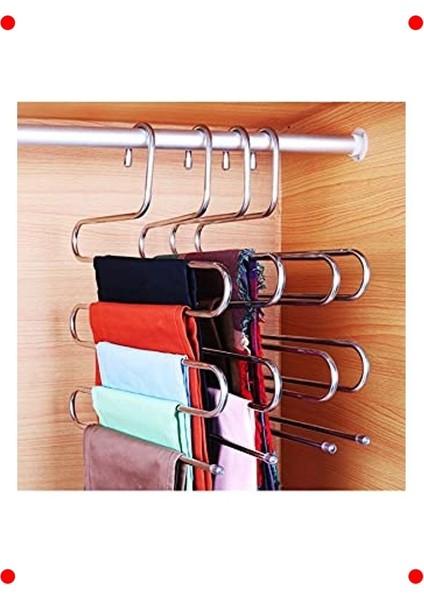 5 Katlı Metal Pantolon ve Eşarp Askısı indirimleri