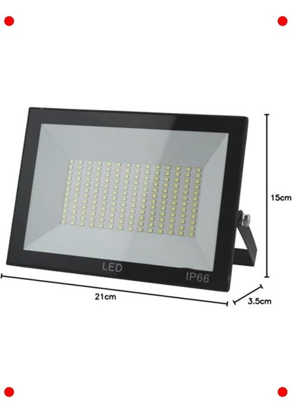 100W IP66 Dış Mekan LED Projektör Beyaz fiyatları