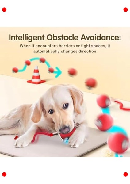 Otomatik Kedi Oyun Topu – Led'li, USB Şarjlı, 3 Modlu modelleri