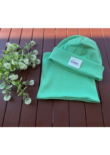 Ribana Pamuk Bere Boyunluk Seti Kışlık 4 / 5 Yaş