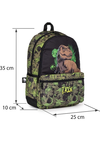 Lisanslı T-Rex Dinozor Desenli Ilkokul Sırt Çantası