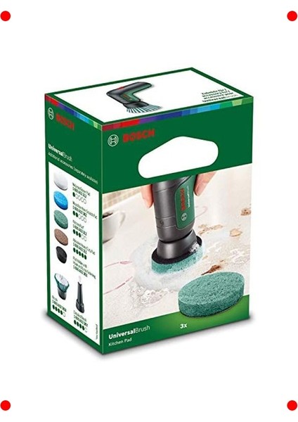 Elektrikli Fırça Mutfak Temizleme Pedi, 3'lü indirimleri