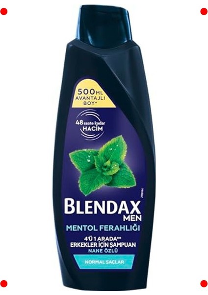 Mentollü Nane Özlü Erkek Şampuanı 500 ml