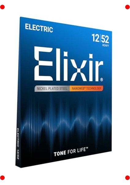 Ağır Ölçü Kaplamalı Elektro Gitar Teli Seti (12-52)