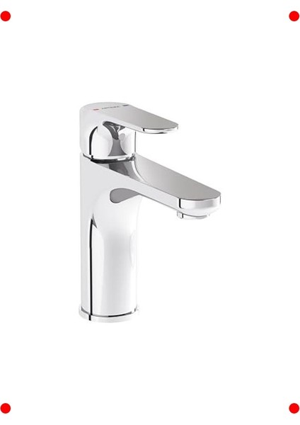 Krom Yüksek Lavabo Bataryası - Yuvarlak Tasarım