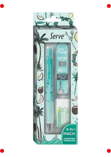 Nane Yeşili Doğa Desenli Kalem Seti 0.7mm modelleri