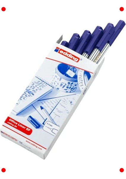 10'lu Mavi Fineliner Kalem Seti - 0.3mm Ince Uç fiyatları