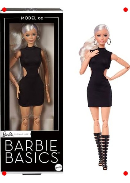 Şık Siyah Elbiseli Koleksiyon Bebek Figürü