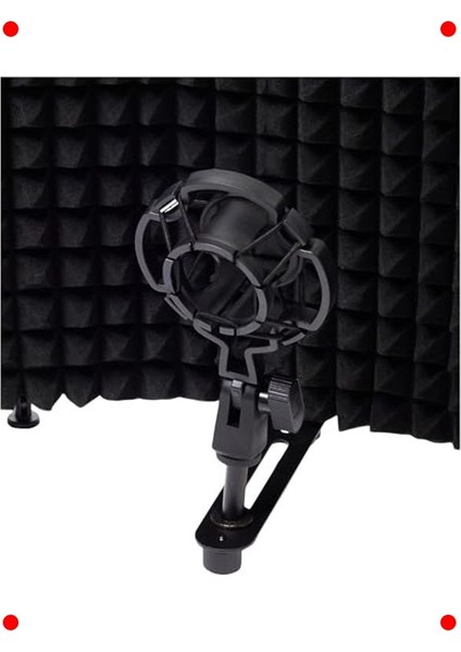 Ayaklı Mikrofon Ses Yalıtım Paneli - 5 Bölmeli modelleri