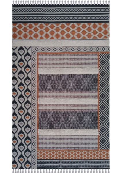 Home MR08 Tafting Pamuklu Kilim - Renkli - 120X180 cm