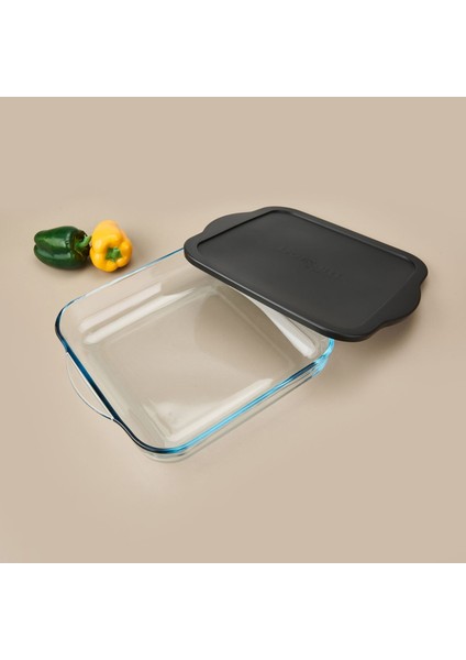 Kapaklı Kare Borcam - Şeffaf / Siyah - 3,2 Lt fiyatları