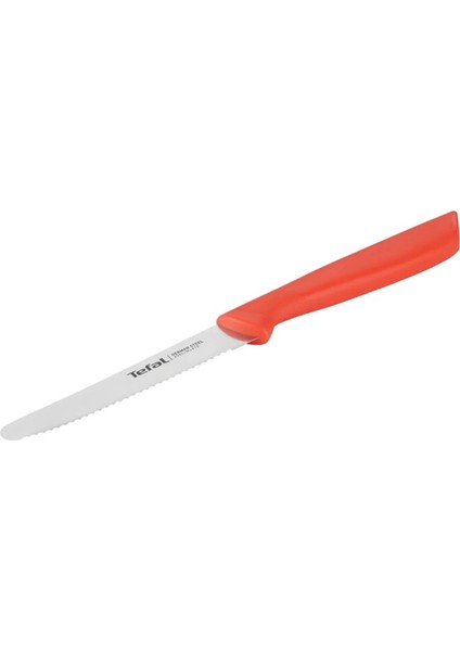 Tırtıklı Çok Amaçlı Bıçak - Kırmızı / Gri - 10 cm