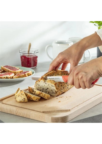 Tırtıklı Çok Amaçlı Bıçak - Kırmızı / Gri - 10 cm modelleri