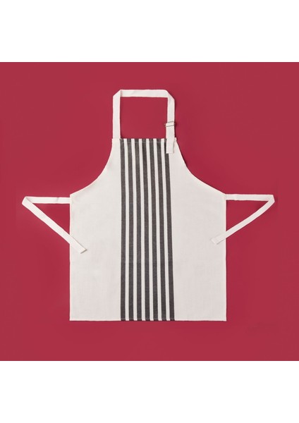 Soft Zoe Mutfak Önlüğü - Ekru / Siyah - 54X78 cm