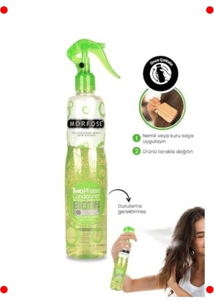 Biotin Katkılı Yeşil Fön Suyu 400 ml modelleri