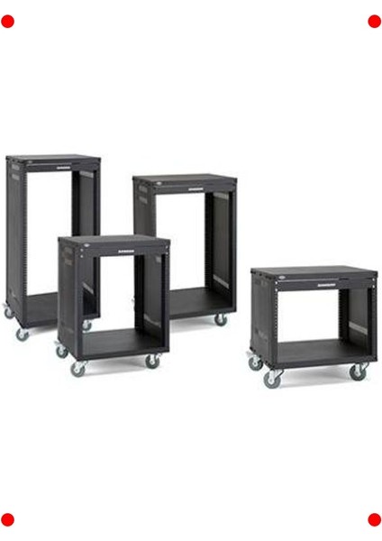 Profesyonel 8u 19 Inç Ses Ekipmanı Rafı, Siyah fiyatları