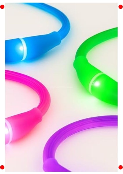 Işıklı USB Şarjlı Evcil Hayvan Güvenlik Tasması modelleri