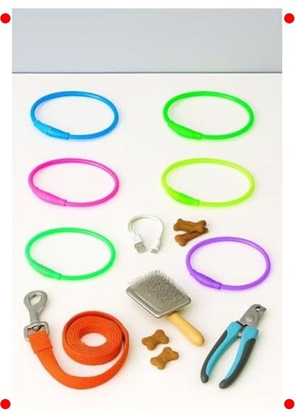 Işıklı USB Şarjlı Evcil Hayvan Güvenlik Tasması indirimleri