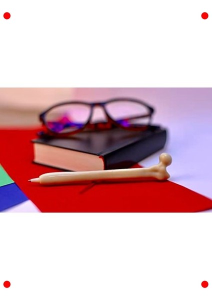 Anatomi Temalı Kemik Görünümlü Kalem