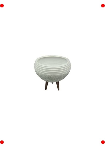 Beyaz Granit Küp Aranjman Saksı, 3 Ayaklı fırsatları