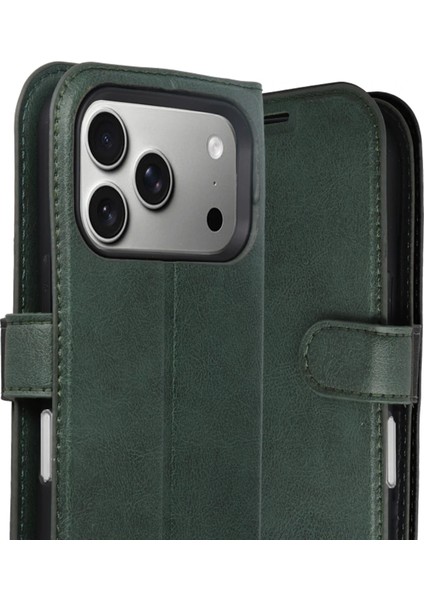 Mtxdpn Newface Apple Iphone 17 Pro Max Trend S Plus Kapaklı Kılıf - Yeşil modelleri