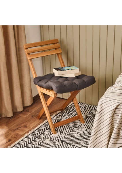 Soft Traum Sandalye Minderi - Antrasit - 45X45 cm