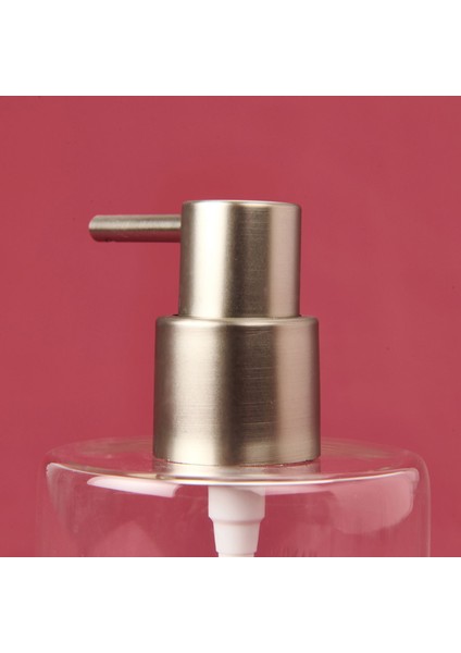 Yuvarlak Borosilikat Cam Sıvı Sabunluk - Şeffaf / Gri modelleri