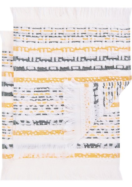 Soft Indra 2'li Havlu Seti - Renkli - 30X30 cm fiyatları