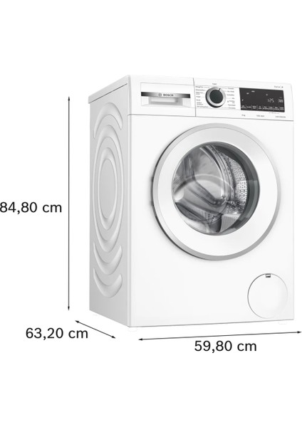 WGA242X3TR Serie 4 Çamaşır Makinesi 9 kg maks. 1200 dev./dak.