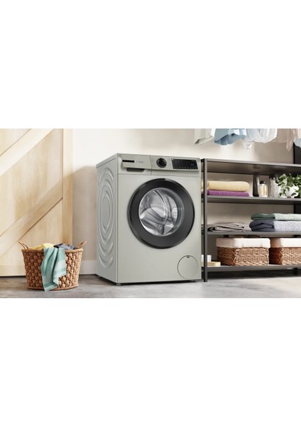 Serie 6 Çamaşır Makinesi 9 kg 1200 dev./dak., Gümüş