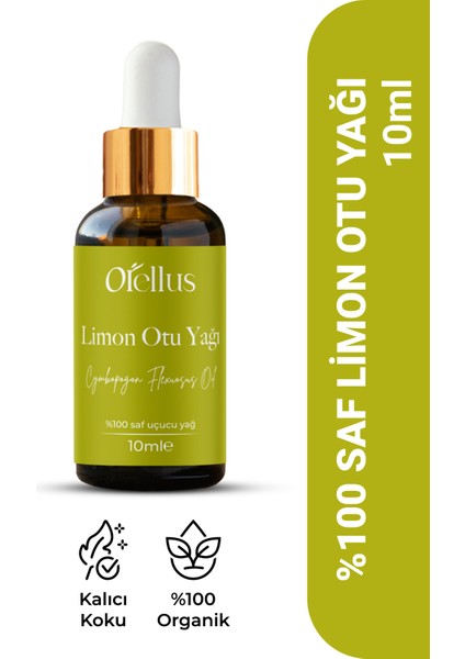 Limon Otu Yağı %100 Saf ve Doğal 10 ml