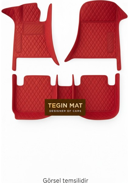 Dacia Sandero 2013-2020 Arası 8d Araca Özel Havuzlu Suni Deri Paspas Kırmızı (Tam Kaplama, 11 Mm, Kokusuz) fiyatları