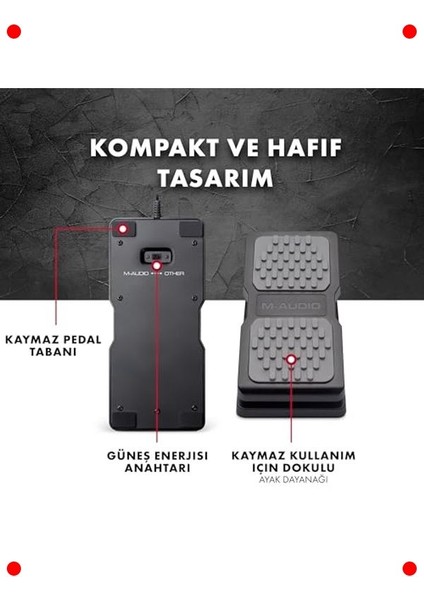 Evrensel Ekspresyon Ayak Pedalı - Siyah fırsatları