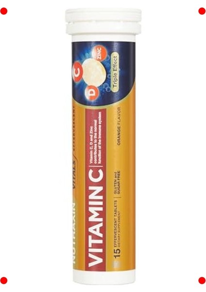 C-D-Çinko Efervesan Tablet - Bağışıklık Desteği 15 Adet fırsatları