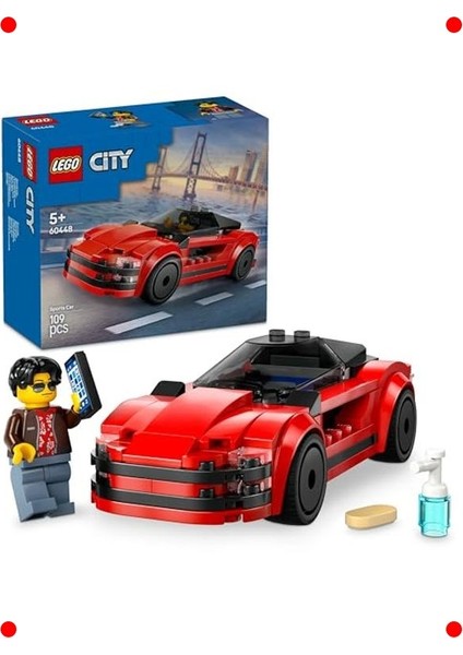 Kırmızı Spor Araba Yapım Seti (109 Parça)