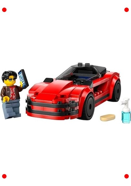 Kırmızı Spor Araba Yapım Seti (109 Parça) fiyatları